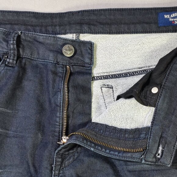 Buffalo jeans straight six Freedom series men's size W36xL32 indigo blue - Picture 10 of 14